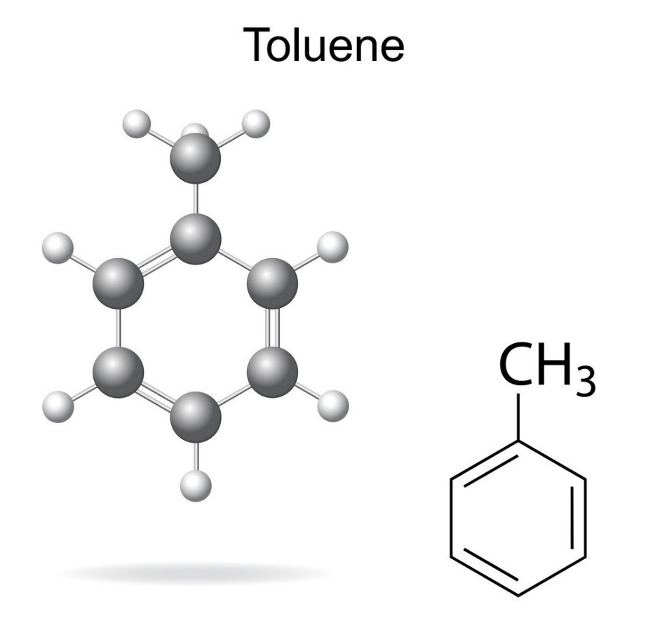 ساختار مولکولی تولوئن